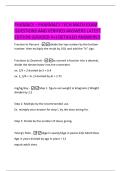PHAMA &ndash;  PHARMACY TECH MATH EXAM  QUESTIONS AND VERIFIED ANSWERS LATEST  EDITION &lpar;GRADED A&plus;&rpar; DETAILED ANSWERS&excl;&excl;