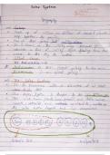 Geography  solar system notes for class 9th and 10th&comma; CBSE&sol;NCERT &lpar;Handwritten notes detailed&rpar;