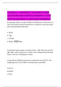 PHAMACY &ndash;  PHARMACY TECH MATH EXAM  QUESTIONS AND VERIFIED ANSWERS LATEST  EDITION &lpar;GRADED A&plus;&rpar; DETAILED ANSWERS&excl;&excl;