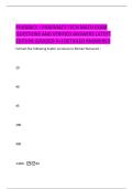 PHAMACY &ndash;  PHARMACY TECH MATH EXAM  QUESTIONS AND VERIFIED ANSWERS LATEST  EDITION &lpar;GRADED A&plus;&rpar; DETAILED ANSWERS&excl;&excl;