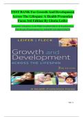 Test Bank For Growth and Development Across the Lifespan&comma; 3rd Edition By Gloria Leifer&semi; Eve Fleck All Chapters 1-16 LATEST 2025