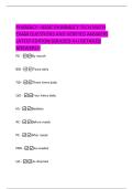 PHAMACY &ndash;BASIC  PHARMACY TECH MATH  EXAM QUESTIONS AND VERIFIED ANSWERS  LATEST EDITION &lpar;GRADED A&plus;&rpar; DETAILED  ANSWERS&excl;&excl; 