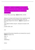 PHAMACY &ndash;BASIC  PHARMACY TECH MATH  EXAM QUESTIONS AND VERIFIED ANSWERS  LATEST EDITION &lpar;GRADED A&plus;&rpar; DETAILED  ANSWERS&excl;&excl; 