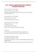 TCP - EXAM 2 QUESTIONS WITH CORRECT ANSWERS 2025&sol;2026