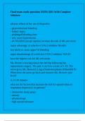 Final exam study questions NURS 4301 With Complete Solutions
