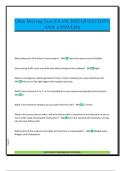Ohio Driving Test EXAM 2025 QUESTIONS AND ANSWERS