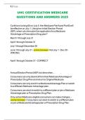UHC CERTIFICATION MEDICARE QUESTIONS AND ANSWERS 2025