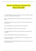 Infection and Response 