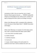 MIS 300 Exam 1 Questions and Answers with Complete Solutions&excl;&excl;&excl;