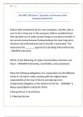 ASU MGT 300 Exam 1 Questions and Answers with Complete Solutions&excl;&excl;&excl;