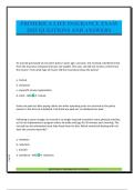 PRIMERICA LIFE INSURANCE EXAM 2025 QUESTIONS AND ANSWERS