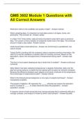 QMB 3602 Module 1 Questions with All Correct Answers 