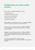 RI MPJE 2025 exam with verified answers