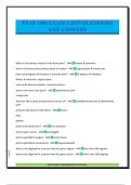 PTAP 1400 EXAM 3 2025 QUESTIONS AND ANSWERS