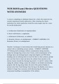NUR 3610 Exam 2 Review QUESTIONS WITH ANSWERS&period;