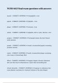 NURS 642 Final exam questions with answers