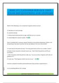 RISE UP CUSTOMER SERVICE TEST EXAM 2025 QUESTIONS AND ANSWER