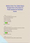 Oklahoma Driver Test &vert; Q-Bank &vert;Expert Strategies Review of Key Quizzes & Practice Questions for Guaranteed Success&period;      