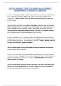 VATI PN NURSING CARE OF CHILDREN ASSESSMENT QUESTIONS WITH CORRECT ANSWERS
