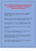 NEW YORK LICENSE EXAM 2025-2026&period; 190&plus;  QUESTIONS & CORRECT VERIFIED  ANSWERS&period; GRADED A&plus;
