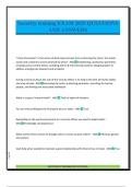 Security training EXAM 2025 QUESTIONS AND ANSWERS