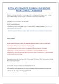 PEDS- ATI PRACTICE EXAM B &vert; QUESTIONS WITH CORRECT ANSWERS