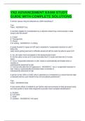 YN2 ADVANCEMENT EXAM STUDY GUIDE WITH COMPLETE SOLUTIONS