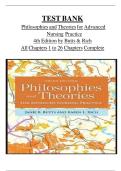 TEST BANK Philosophies and Theories for Advanced Nursing Practice 4th Edition by Butts & Rich&comma; All Chapters 1-26 Chapters Covered&comma;ISBN&colon;9781284228823 &sol;GET IT 100&percnt; ACCURATE&excl;&lpar;Graded A&plus;&rpar;