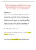 Fl Alf Core Training Test &lpar;Florida&rpar;2025 Latest &lbrack;Test Bank&rsqb; Practice Exam Questions with Correct Verified Answers &lpar;Brand New&rpar;