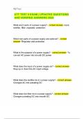 ATT TEST 8 EXAM &vert; UPDATED QUESTIONS AND VERIFIED ANSWERS 2025 