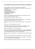 BC OWNER BUILDER EXAM QUESTIONS & ANSWERS
