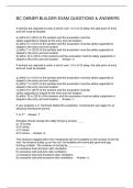 BC OWNER BUILDER EXAM QUESTIONS & ANSWERS