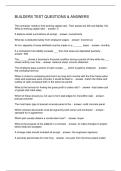 BUILDERS TEST QUESTIONS & ANSWERS