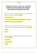 CRIME SCENE GPSTC EXAM THIS YEAR WITH COMPLETE 300 QUESTIONS AND CORRECT SOLUTIONS JUST RELEASED THIS YEAR
