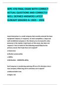WPC 470 FINAL EXAM WITH CORRECT ACTUAL QUESTIONS AND CORRECTLY WELL DEFINED ANSWERS LATEST ALREADY GRADED A&plus; 2025 &ndash; 2026