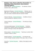 Module 2 Key Terms infection Prevention in Dentistry Exam Questions and Answers &lpar;Solved Papers&rpar;&period;