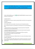 Unit 6 AP BIO Review &sol; Actual EXAM 2025 QUESTIONS AND ANSWERS
