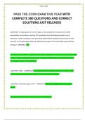 PASS THE CCRN EXAM THIS YEAR WITH COMPLETE 380 QUESTIONS AND CORRECT SOLUTIONS JUST RELEASED 