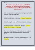 Trade & Knowledge Roofing Newest 2025&sol;2026  Complete 100 Questions And Correct Detailed  Answers &lpar;Verified Answers&rpar; &vert;Already Graded A&plus;&vert;&vert;New  Exam Version&excl;&excl;&excl; 