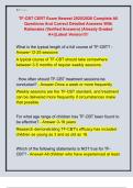 TF-CBT CERT Exam Newest 2025&sol;2026 Complete All  Questions And Correct Detailed Answers With  Rationales &lpar;Verified Answers&rpar; &vert;Already Graded  A&plus;&vert;&vert;Latest Version&excl;&excl;&excl;&excl; 