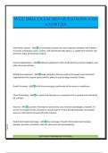 WGU D033 EXAM 2025 QUESTIONS AND ANSWERS