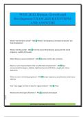 WGU D202 Human Growth and Development EXAM 2025 QUESTIONS AND ANSWERS