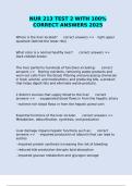 NUR 213 TEST 2 WITH 100&percnt; CORRECT ANSWERS 2025