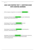 AESC 2050 KIEPPER TEST 1 &vert; CERTIFIED EXAM WITH VERIFIED ANSWERS