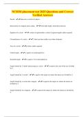 NCSSM placement test 2025-Questions and Correct Verified Answers