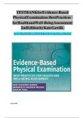 test bank for evidence based physicalexamination best practices for health and well being assessment 2nd edition