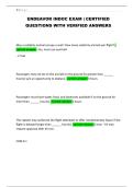 ENDEAVOR INDOC EXAM &vert; CERTIFIED QUESTIONS WITH VERIFIED ANSWERS