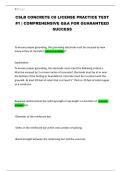 CSLB CONCRETE C8 LICENSE PRACTICE TEST &num;1 &vert; COMPREHENSIVE Q&A FOR GUARANTEED SUCCESS