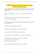 NCSSM placement Test Practice Questions and Correct Verified Answers