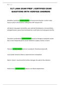 CLT LANA EXAM PREP &vert; CERTIFIED EXAM QUESTIONS WITH VERIFIED ANSWERS